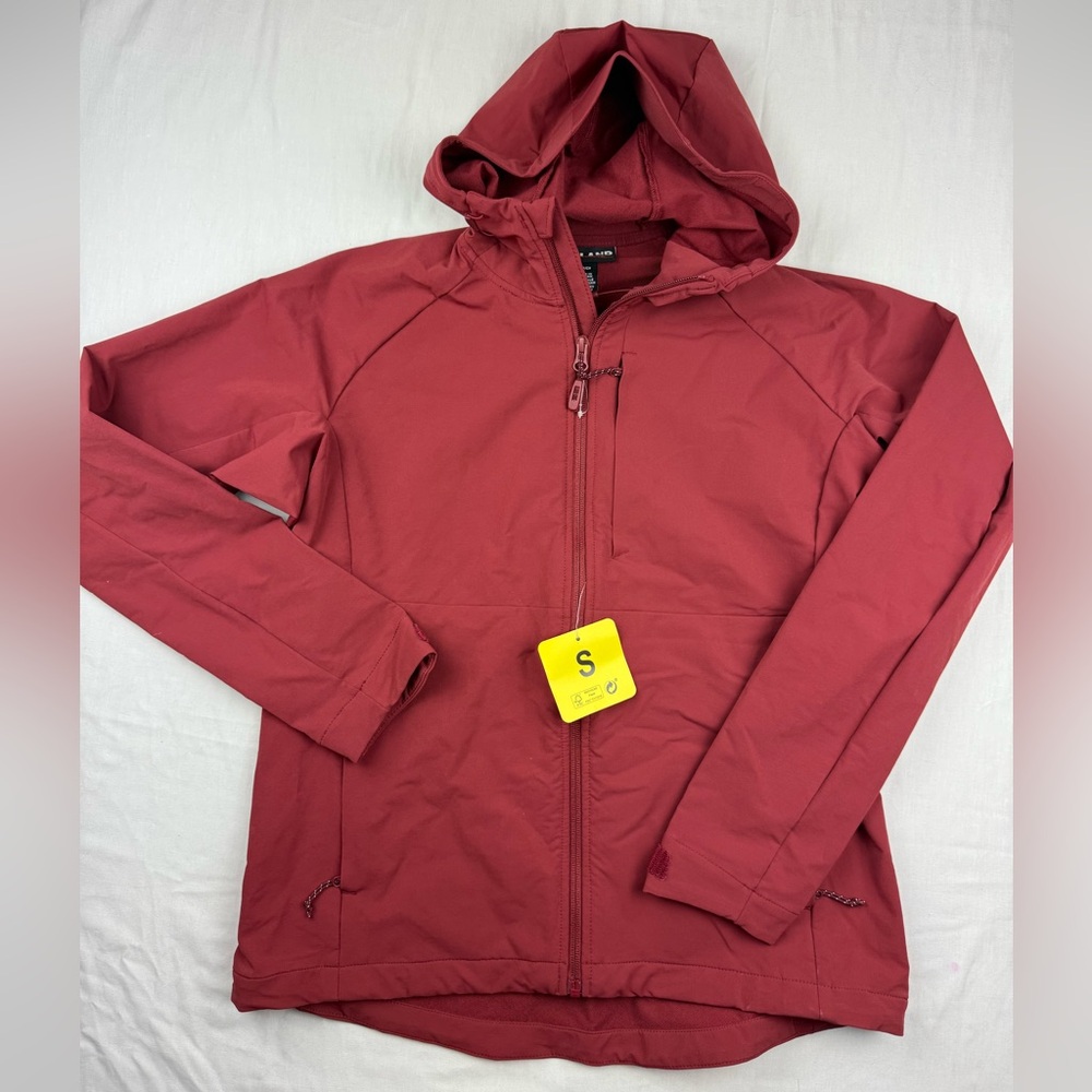 Kirkland Signature women’s Maroon Hooded zip‎ jacket size small